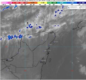 Pronostican un día nublado con probabilidad de lluvias en Quintana Roo