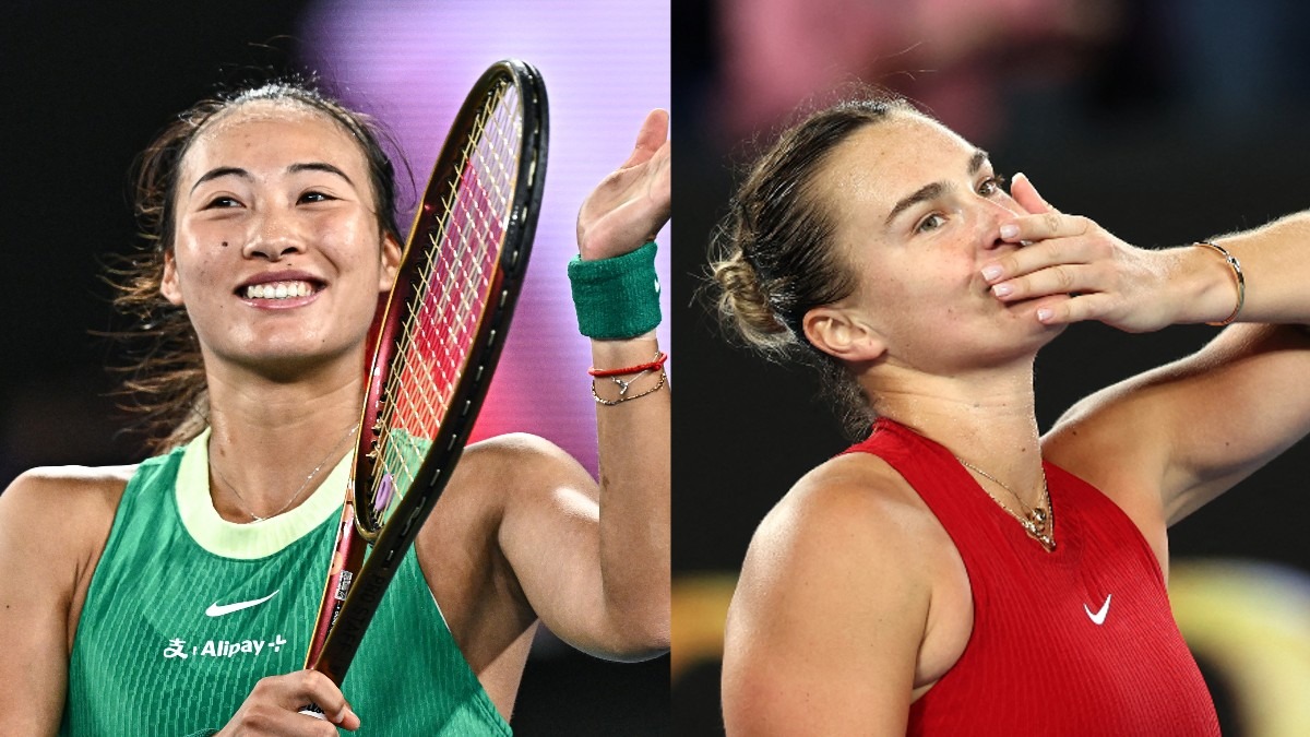 Zheng Qinwen y Aryna Sabalenka, la final del Abierto de Australia.