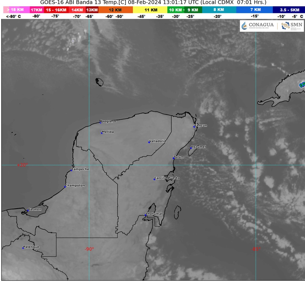 Se espera cielo parcialmente nublado, posibles lluvias aisladas y viento fuerte