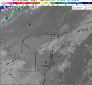 Frente Frío Número 34 afectará a la Península de Yucatán