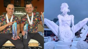 Mexicanos Ganan Campeonato de Escultura de Nieve en Estados Unidos