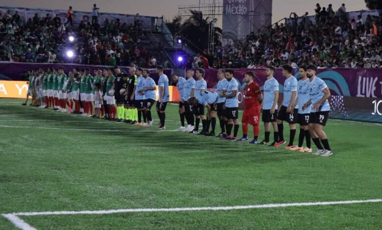 Fiesta futbolera en la Zona Hotelera