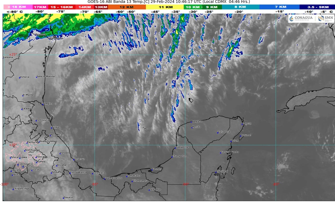 Afluencia de humedad del Mar Caribe provoca cambios climáticos en Quintana Roo