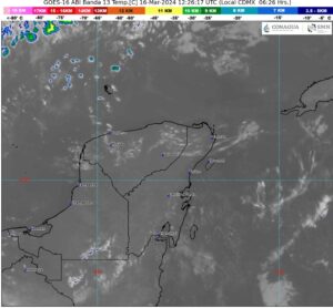 PREVÉN CIELO MEDIO NUBLADO Y LLUVIAS AISLADAS