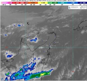 FRENTE FRÍO 40 SE DESPLAZARÁ SOBRE LA PENÍNSULA DE YUCATÁN