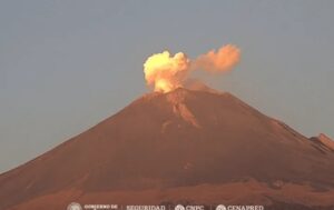 Volcán Popocatépetl: se registran 2 sismos volcanotectónicos.