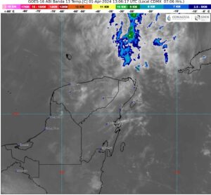 PRONOSTICAN LLUVIAS AISLADAS PARA QUINTANA ROO