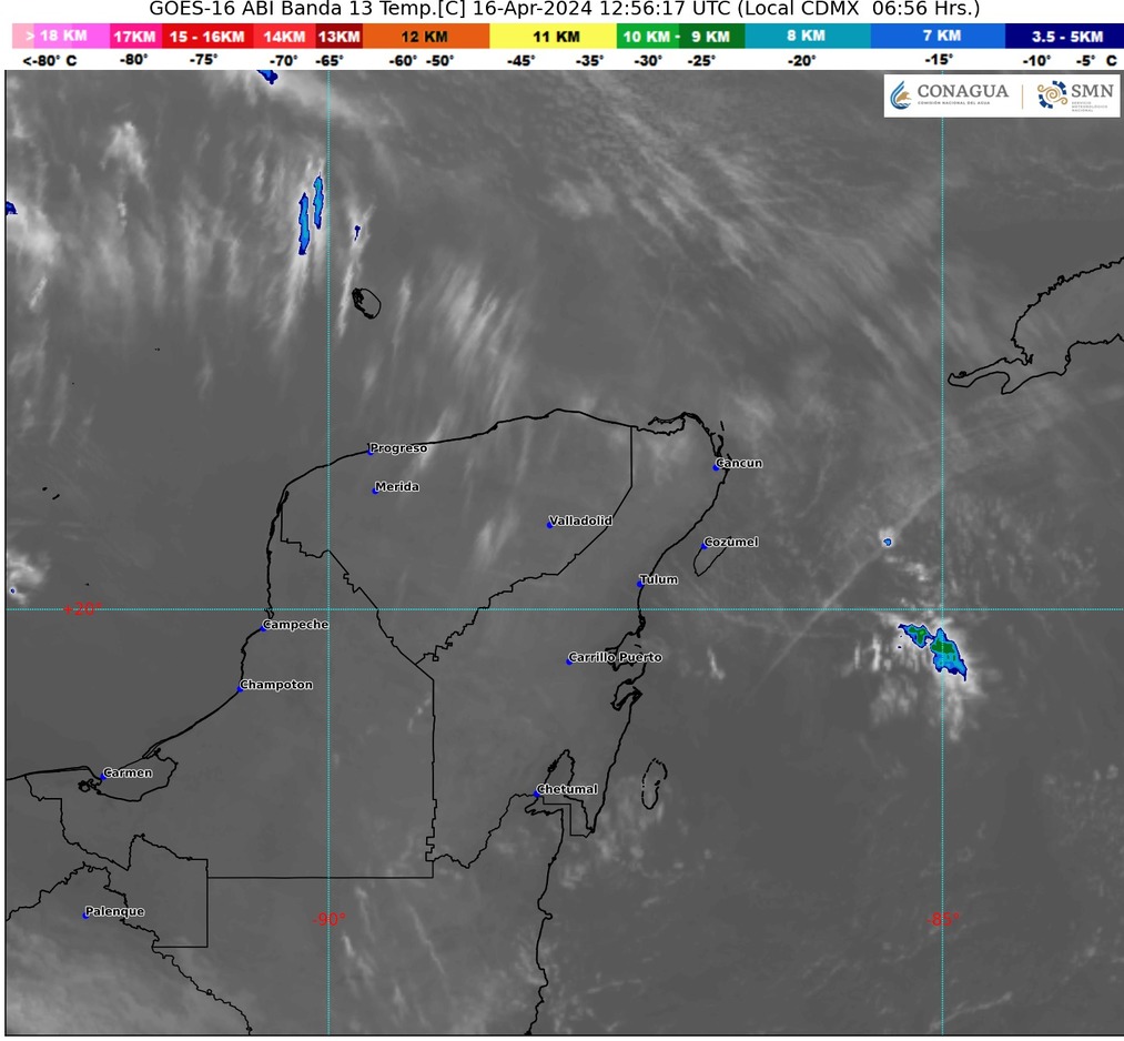 Pronostican cielo nublado con posibles lluvias aisladas para Quintana Roo