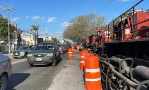 Avanzan los trabajos del “Dragón” en la avenida Cancún