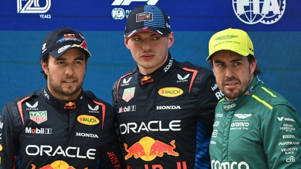 Checo Pérez saldrá segundo en el GP de F1 en China; Max Verstappen se lleva la pole position