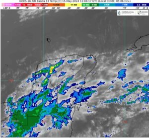 DÍA CALUROSO, CON PROBABILIDAD DE CHUBASCOS, EN LA PENÍNSULA DE YUCATÁN