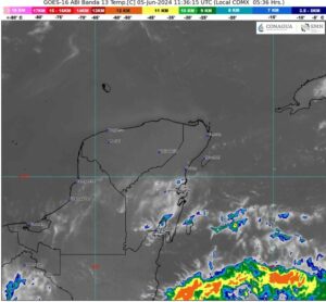 Onda Tropical Número Dos se ubicará sobre la Península de Yucatán