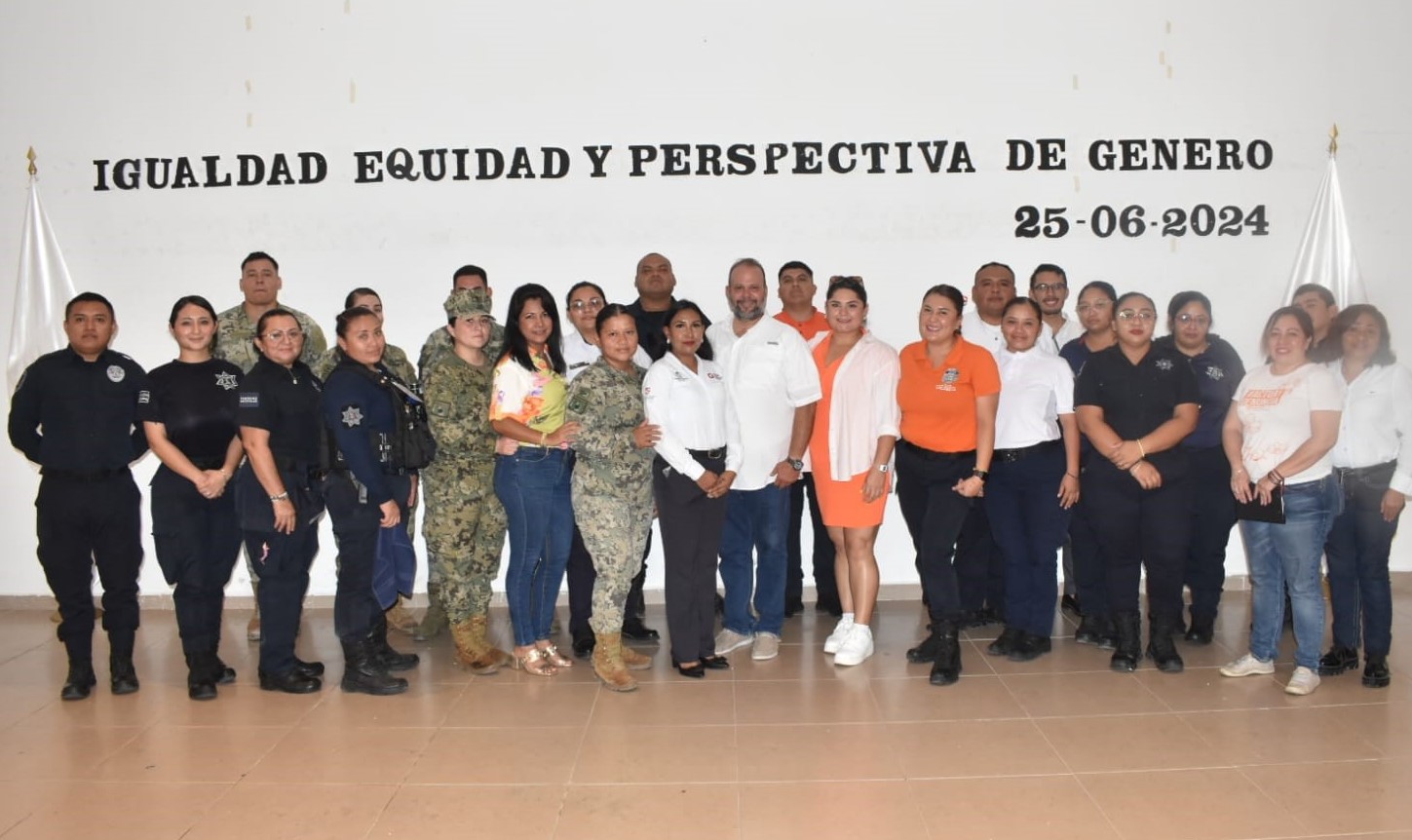 Refuerzan capacitación sobre igualdad, equidad y perspectiva de género entre policías de Puerto Morelos