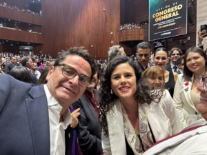 Cuauhtémoc Ochoa felicita a Luisa María Alcalde por su nuevo encargo como presidenta nacional de Morena