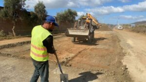 Avanza 50% pavimentación en tramo de Ruta del Vino