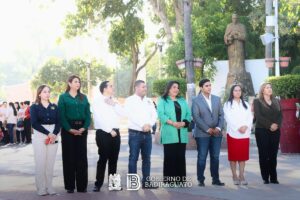 José Paz López Helenes encabeza desfile cívico-militar por el 114 Aniversario de la Revolución Mexicana en Badiraguato