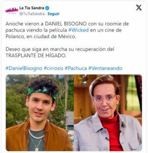 Aseguran que Daniel Bisogno se dejó ver en un cine tras haber estado hospitalizado