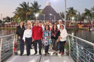 Olga Sosa celebra la inauguración del Puente Peatonal Flotante en Altamira