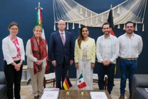 Fortalece Mara Lezama relación diplomática, turística e inversión con el Embajador de la República Federal de Alemania en México Clemens von Goetze