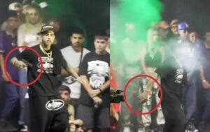 Ecko, rapero argentino, sacó un arma en el medio de una batalla de rap