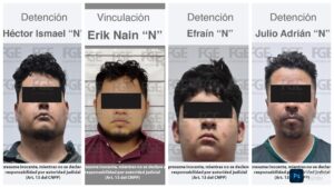 Captura FGE de Quintana Roo a cuatro implicados más en el homicidio de tres personas pertenecientes al Sindicato de Taxistas de Benito Juárez; suman nueve detenidos