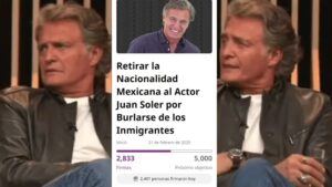 Mexicanos quieren quitarle la nacionalidad a Juan Soler por apoyar a Donald Trump