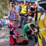 Policía se disfraza de los Power Rangers para detener ladrones en Carnaval de Brasil