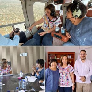 Rocío Nahle destaca el programa de vivienda de Claudia Sheinbaum durante visita de la titular de SEDATU