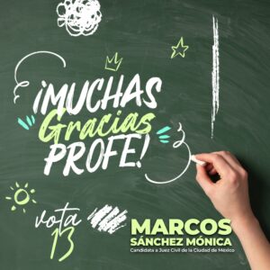 Mónica Marcos Sánchez reconoció la labor de docentes en el Día del Maestro