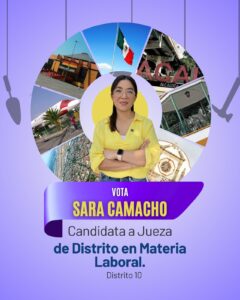 Sara Camacho invita a practicar el voto rumbo a la elección del Poder Judicial